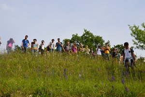 Group picture on the first site visit; Park Nou